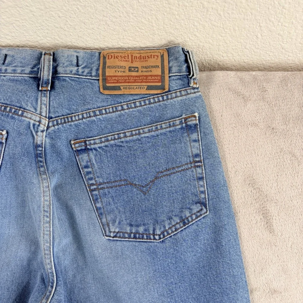 Diesel Kulter Straight Leg Jeans in Blue Men 30x34 Button Fly Made in‎ Italy